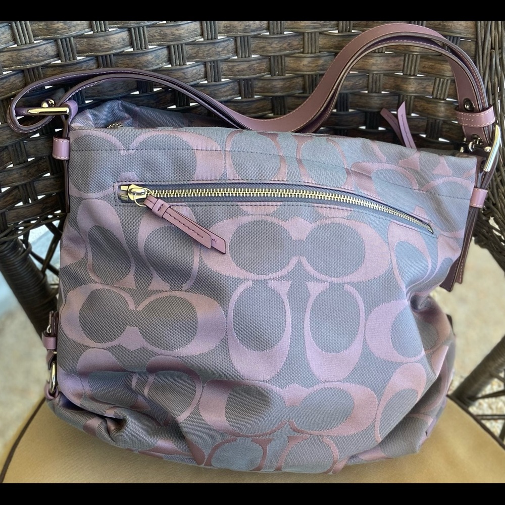 Purple Signature Coach Handbags